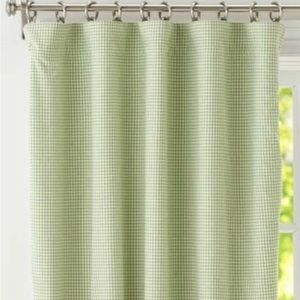 Potterybarn Drapes - Green Gingham